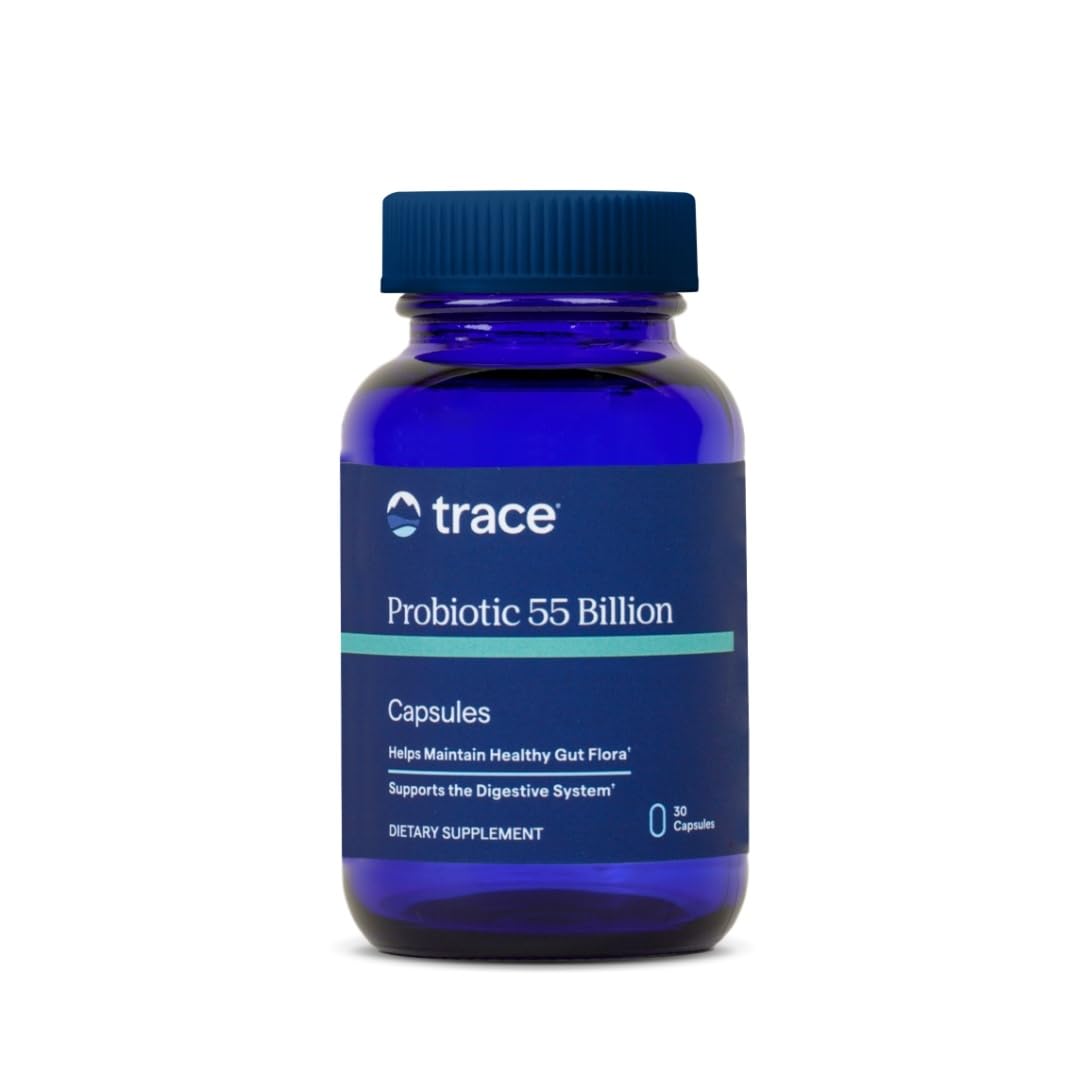 Trace Minerals Probiotic 55 Billion – High-Potency, Delayed-Release, Gluten-Free (30 Servings)