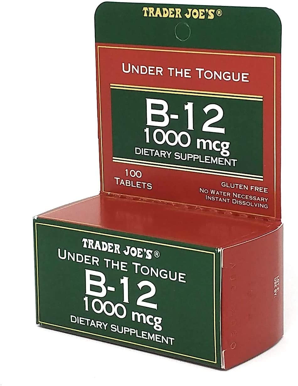 Trader Joe's Under The Tongue B-12 1000 mcg Dietary Supplement - 100 Tablets
