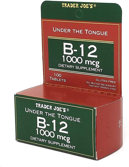 Trader Joe's Under The Tongue B-12 1000 mcg Dietary Supplement - 100 Tablets