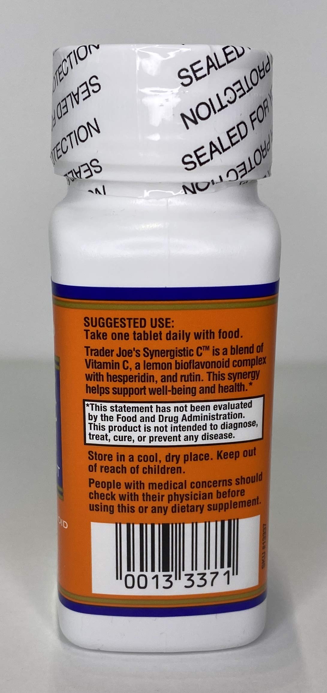 Trader Joe's Vitamin C Complex - 100 Tablets (500 mg per Tablet) with Lemon Bioflavonoids