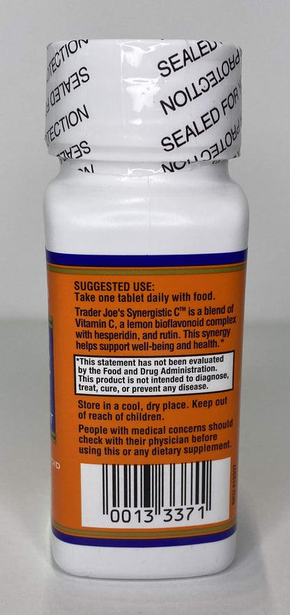 Trader Joe's Vitamin C Complex - 100 Tablets (500 mg per Tablet) with Lemon Bioflavonoids