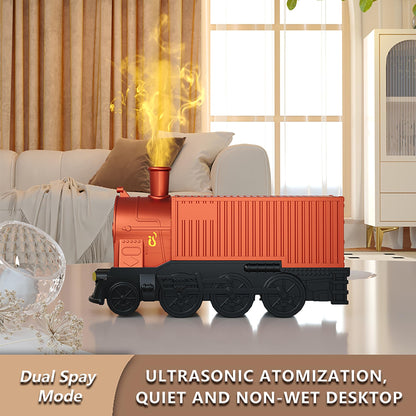 Train Essential Oil Diffuser 300ml – Remote, Auto Shut-Off, 7 Color Lights