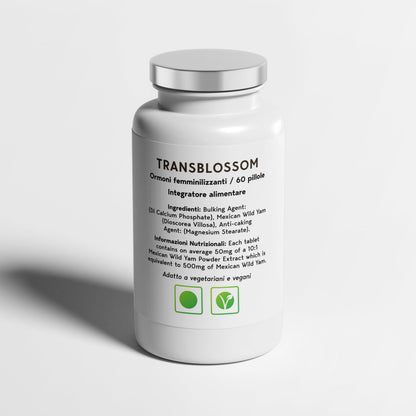 TransBlossom MTF Feminizer Pills – 60 Tablets | Feminine Wellness