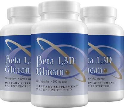 Transfer Point Immune Support: Highly Purified Beta 1,3D Glucan 500 mg Capsules (Pack of 3)