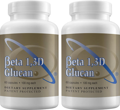 Transfer Point Immune Support Supplement – Highly Purified Beta 1,3D Glucan 100 mg per Capsule (b-glucan Fiber) Pack of 2