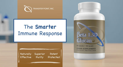 Transfer Point Immune Support Supplement – Highly Purified Beta 1,3D Glucan 100 mg per Capsule (b-glucan Fiber) Pack of 2