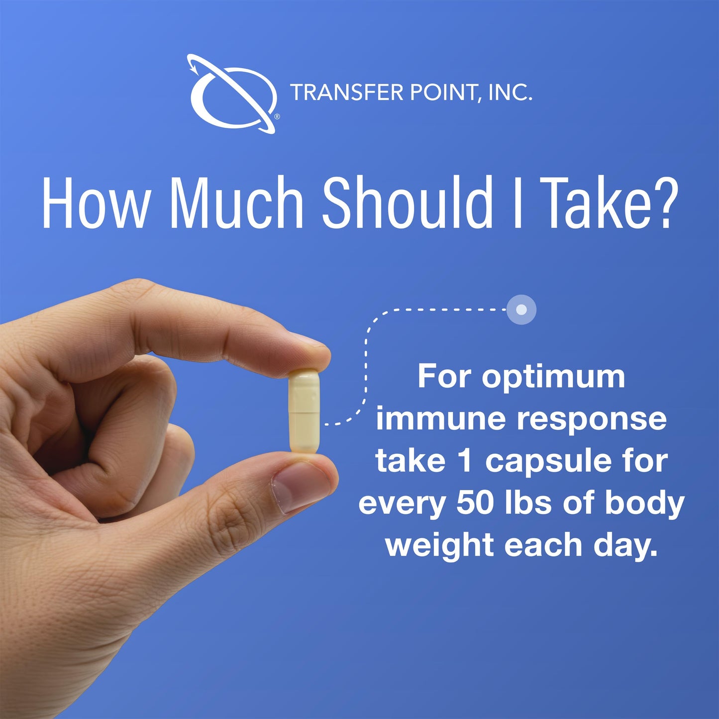 Transfer Point Immune Support: Highly Purified Beta 1,3D Glucan 500 mg Capsules (Pack of 2)