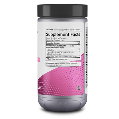 4Life Transform Woman - Velvet Bean & Evening Primrose Capsules for Healthy Skin & Well-Being - 120 Capsules