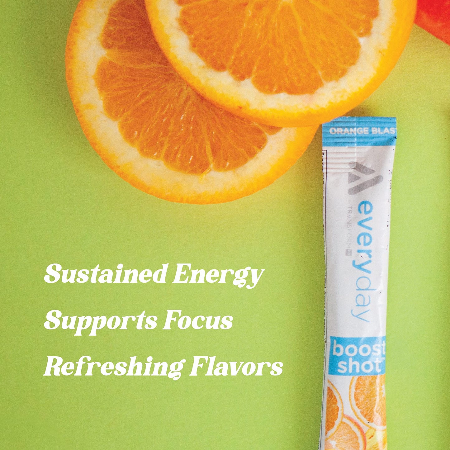 TransformHQ Boost Shot Powder Packets – Blue Raspberry, 7-Pack for Energy