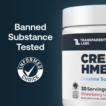 Transparent Labs Creatine HMB - Creatine Monohydrate with HMB | 30 Servings, Unflavored