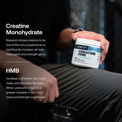 Transparent Labs Creatine HMB - Creatine Monohydrate with HMB | 30 Servings, Unflavored