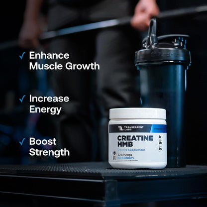 Transparent Labs Creatine HMB - Creatine Monohydrate with HMB | 30 Servings, Unflavored