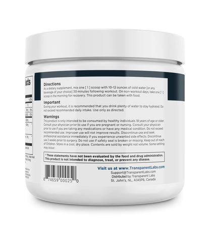 Transparent Labs Creatine HMB - Creatine Monohydrate with HMB, 30 Servings Strawberry Lemonade