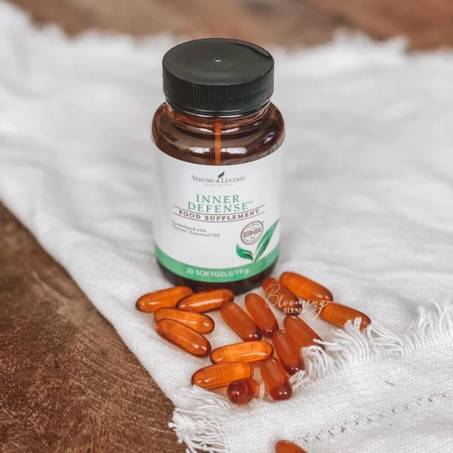 Young Living - Inner Defense 30 Softgels | Premium Essential Oil Daily Immune Support Supplement | Seasonal Wellness Aid | Immunity Boosting Liquid Capsules