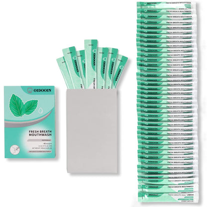 Travel Size Mouthwash Pack of 40 – 0.4 fl oz Mini Mouthwash for Fresh Breath