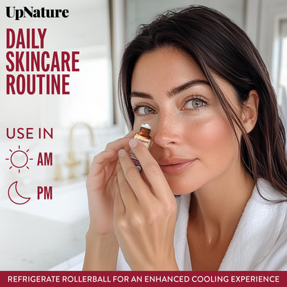 UpNature Organic Castor Oil & Frankincense Eye Roller – 100% Organic Face Care
