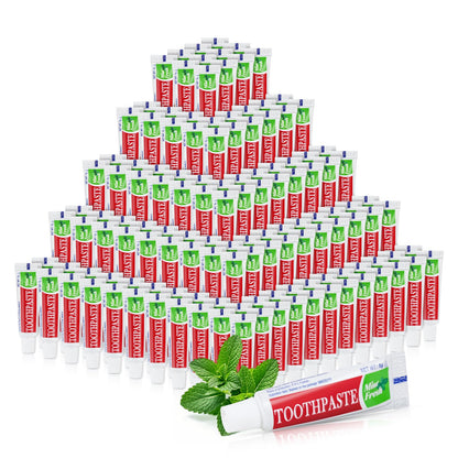 Travel Size Toothpaste Bulk – 240 Disposable Mint Tubes (0.176 oz / 5 g)