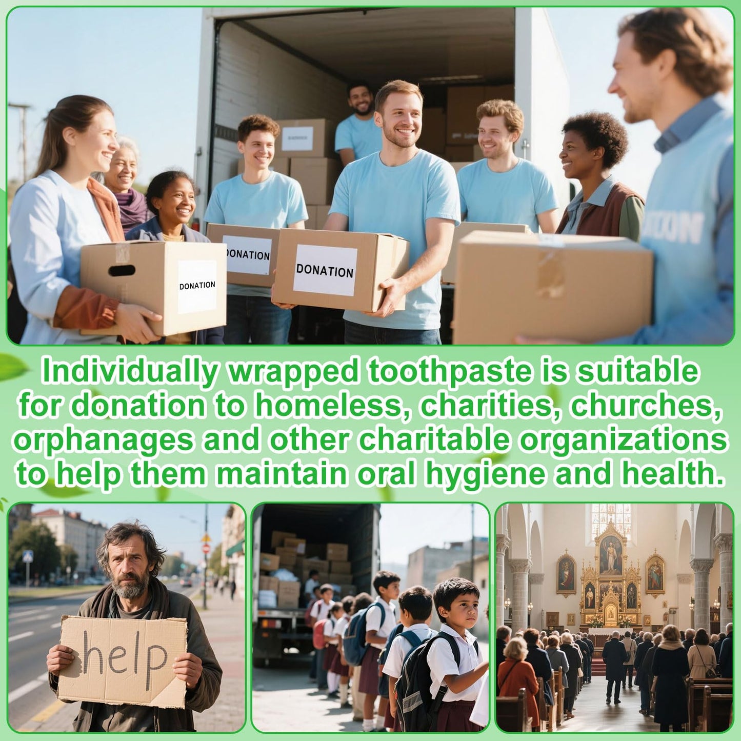 Travel Toothpaste Bulk 50-Pack – 10g/0.35oz for Hotels, Camping & Charities