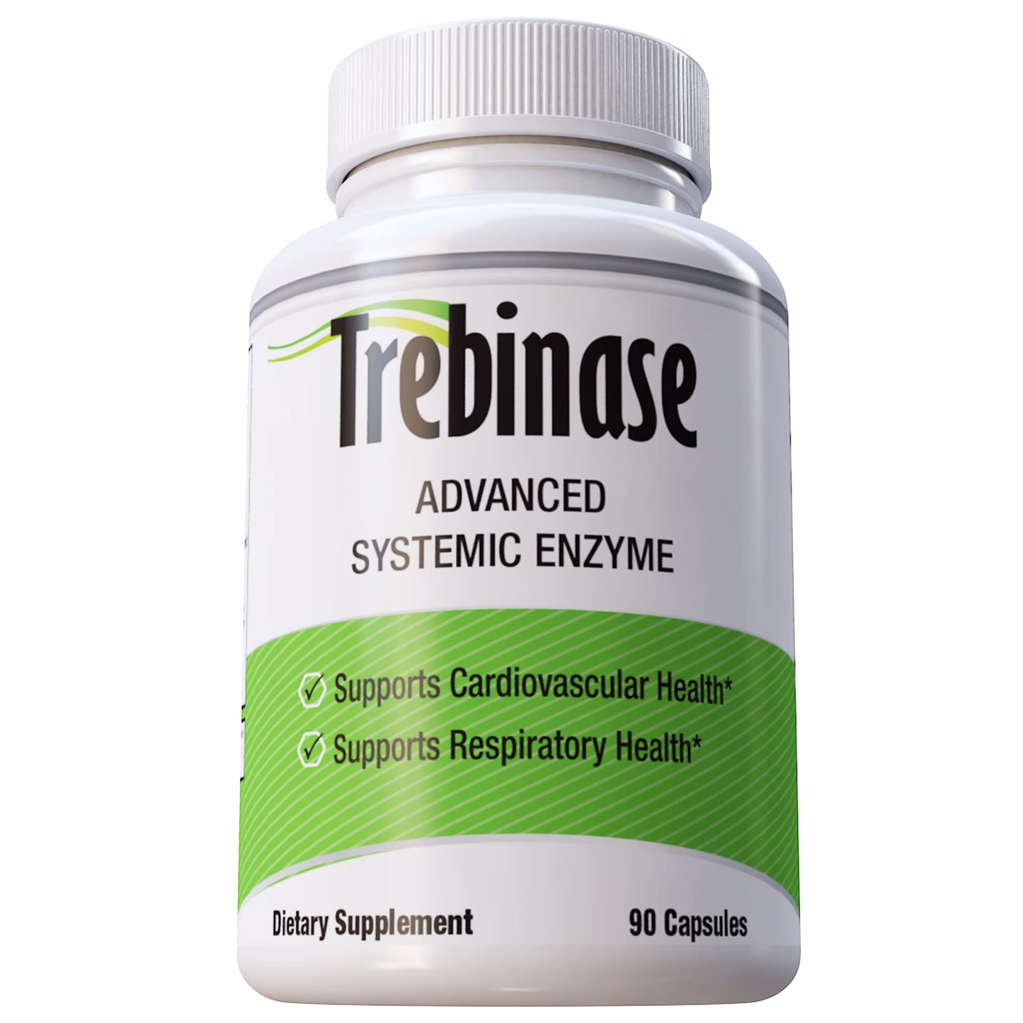 Trebinase Systemic Enzyme Blend – Serrapeptase, Nattokinase, Seaprose + Digestive Enzymes (90 Capsules)