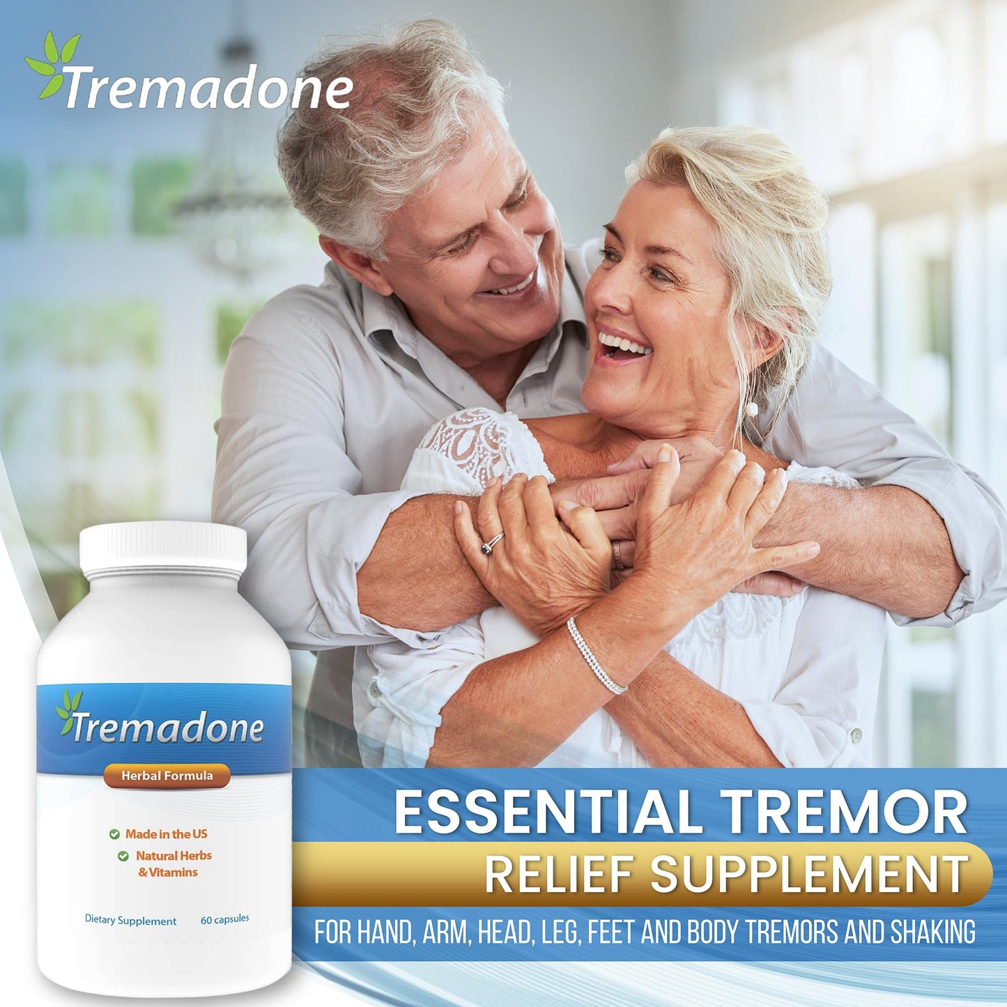 Tremadone - Essential Tremor Relief Supplement by Nutriganix | All-Natural, Gluten Free & Dairy Free