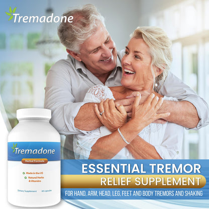 Tremadone - Essential Tremor Relief Supplement by Nutriganix | All-Natural, Gluten Free & Dairy Free