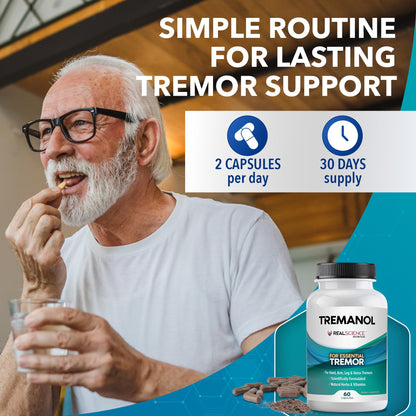 Tremanol Essential Tremor Relief – Natural Herbal Support (USA, 60 Capsules)
