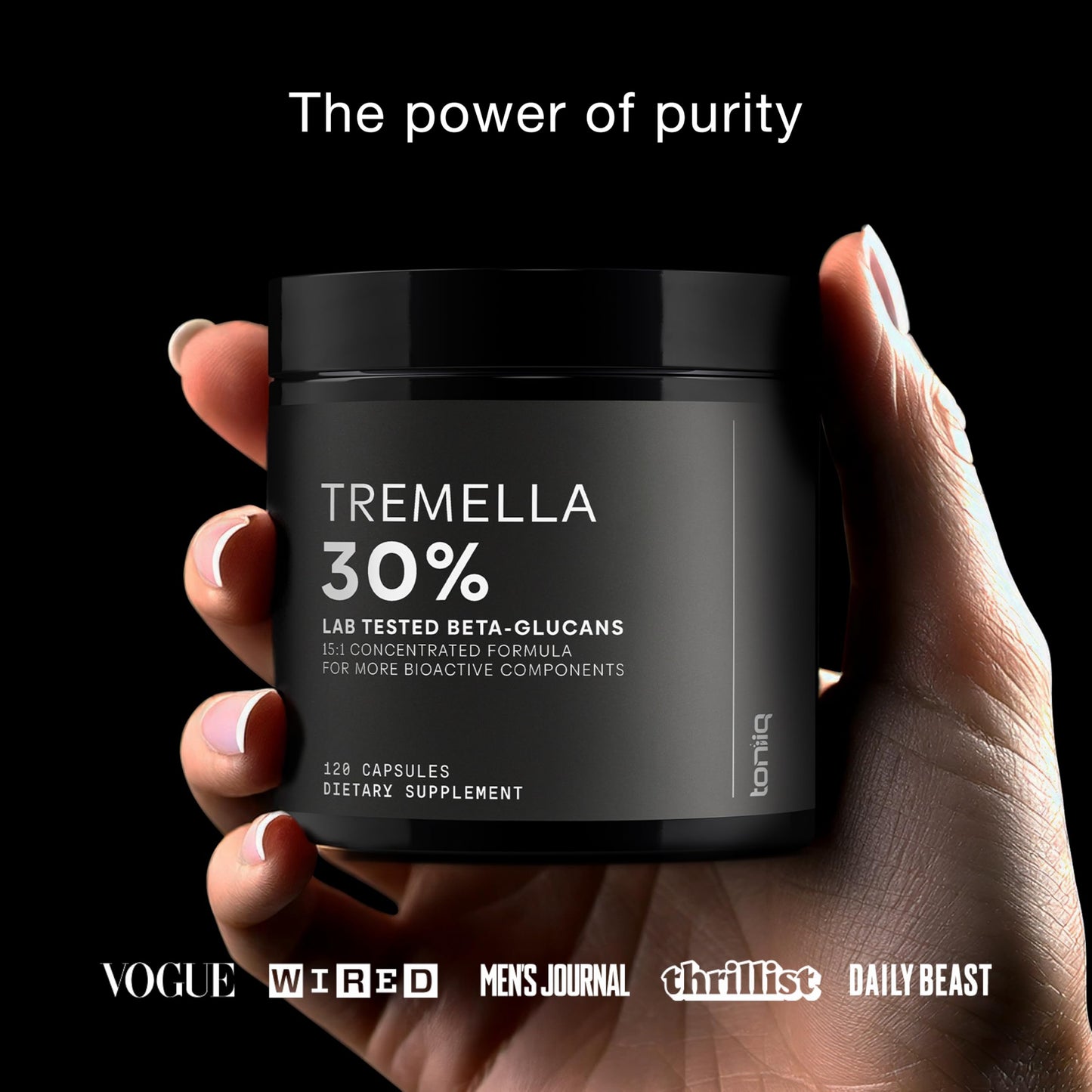 Tremella Mushroom Ultra High Potency 15:1 Extract – 30% Beta Glucans | 120 Capsules