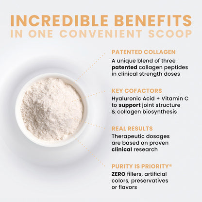 Pure Therapro Rx TriActive Collagen Plus – Unflavored Multi Collagen Powder, 30 Servings
