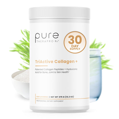 Pure Therapro Rx TriActive Collagen Plus – Unflavored Multi Collagen Powder, 30 Servings