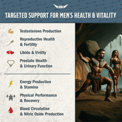 Grass-Fed Beef Organ Supplement for Men – Testicle, Prostate, Blood, Liver & Heart (3000mg)