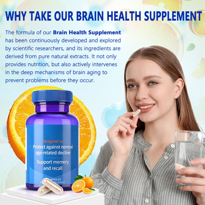 Trihood Brain Supplement for Memory & Focus – USA Made