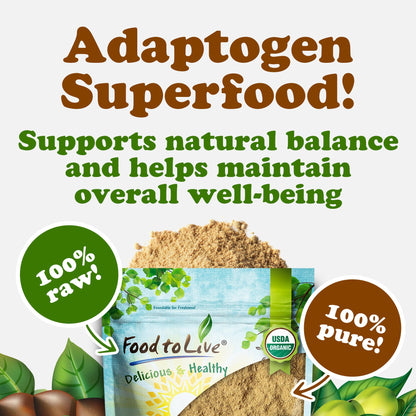 Food to Live Organic Triphala Powder, 1 lb – Amalaki, Haritaki & Bibhitaki
