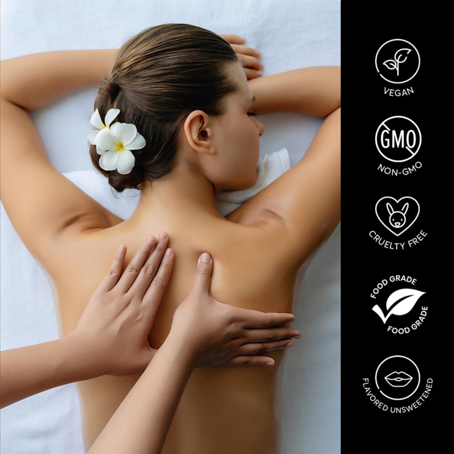 Tropical Scent Massage Oil Candle – Vegan Full-Body Massage & Home Spa
