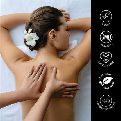 Tropical Scent Massage Oil Candle – Vegan Full-Body Massage & Home Spa