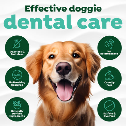 TropiClean Fresh Breath Water Additive for Dogs | Breath Freshener & Teeth Cleaning | 2.2oz
