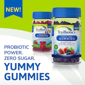TruBiotics Probiotic Gummies with Prebiotics & Vitamin D3 | Digestive