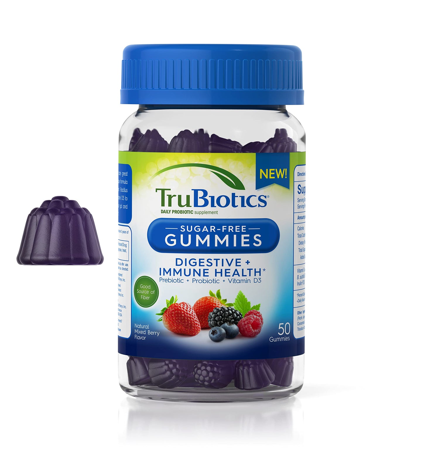TruBiotics Probiotic Gummies with Prebiotics & Vitamin D3 | Digestive
