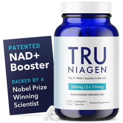 TRU Niagen NAD+ Supplement for Cellular Energy, Brain & Muscle Support | 60 Servings, 300 mg