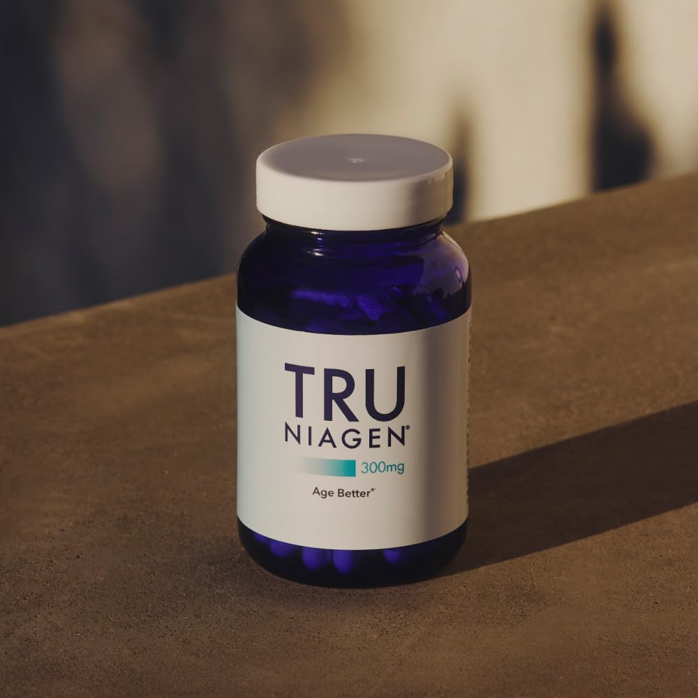 TRU NIAGEN NAD+ Supplement | Niagen NR for Cellular Energy, Brain & Muscle Health | 60 Servings | 2 Bottles