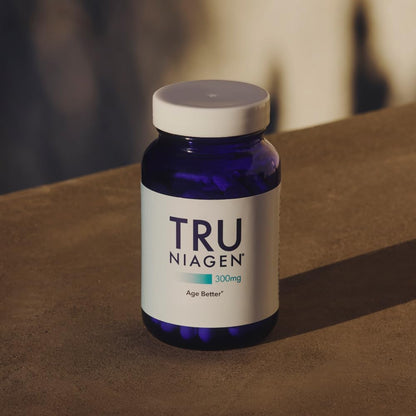TRU NIAGEN NAD+ Supplement | Niagen NR for Cellular Energy, Brain & Muscle Health | 60 Servings | 2 Bottles