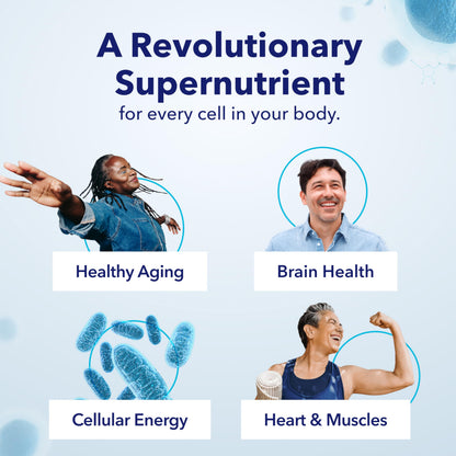 TRU Niagen NAD+ Supplement for Cellular Energy, Brain & Muscle Support | 60 Servings, 300 mg