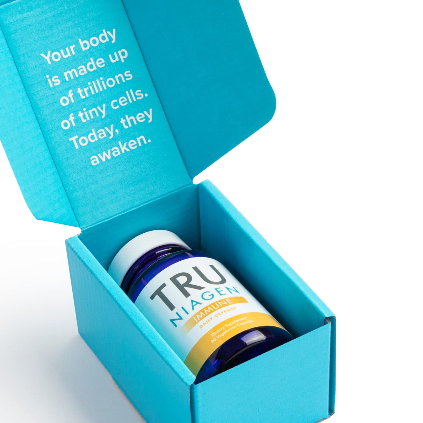 TRU NIAGEN Immune Support - NAD+ Boost, Vitamin C from Fermentation, Vitamin D3 2000 IU, Zinc, Theracurmin | 30ct