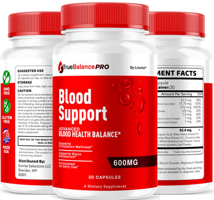 True Balance Blood Support Pro Glycogen Capsules - 2 Pack, Maximum Strength