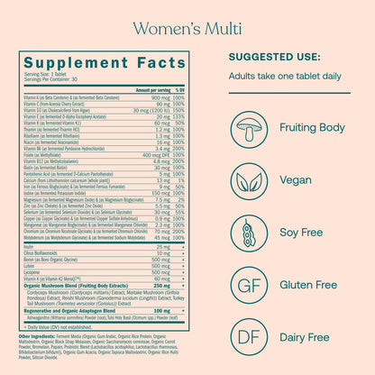 True Grace One Daily Women's Multivitamin & Probiotic - 30-Day Supply | Gluten Free & Organic