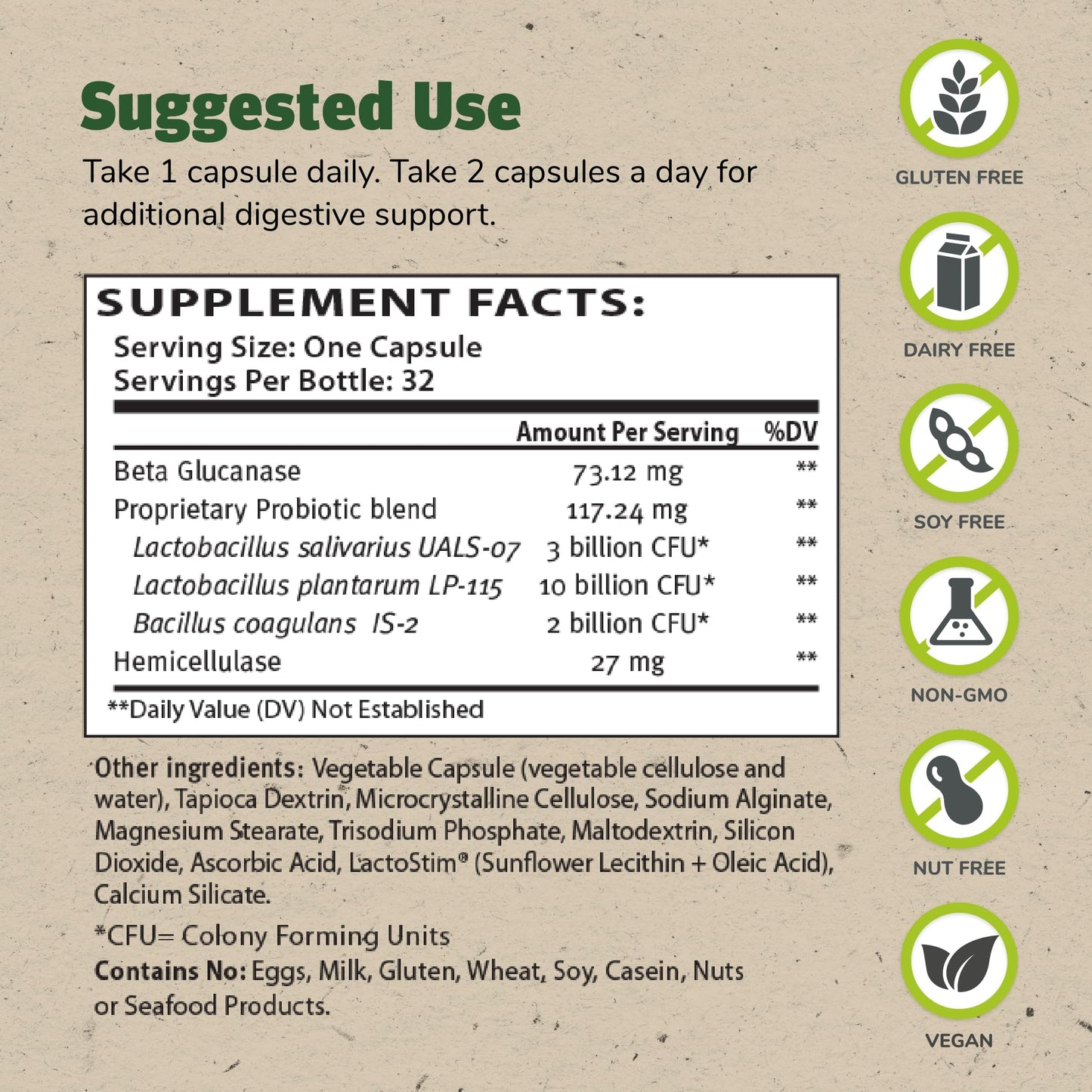 TruFlora Master Supplements – Probiotic & Enzyme Blend for Gut Health & Energy (64 Servings, Gluten Free)