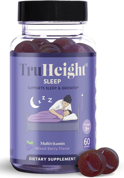 TruHeight Sleep Gummies for Kids & Teens – Natural Melatonin, Ashwagandha & L-Theanine