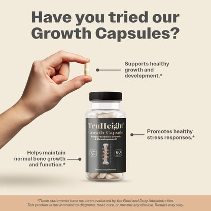 TruHeight Growth Capsules for Kids & Teens — Natural Bone Support