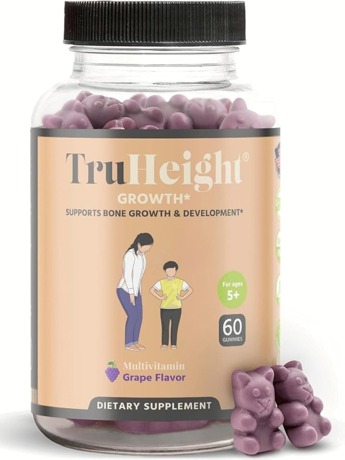 TruHeight Growth Gummies (Grape) – Natural Growth Support for Kids & Teens