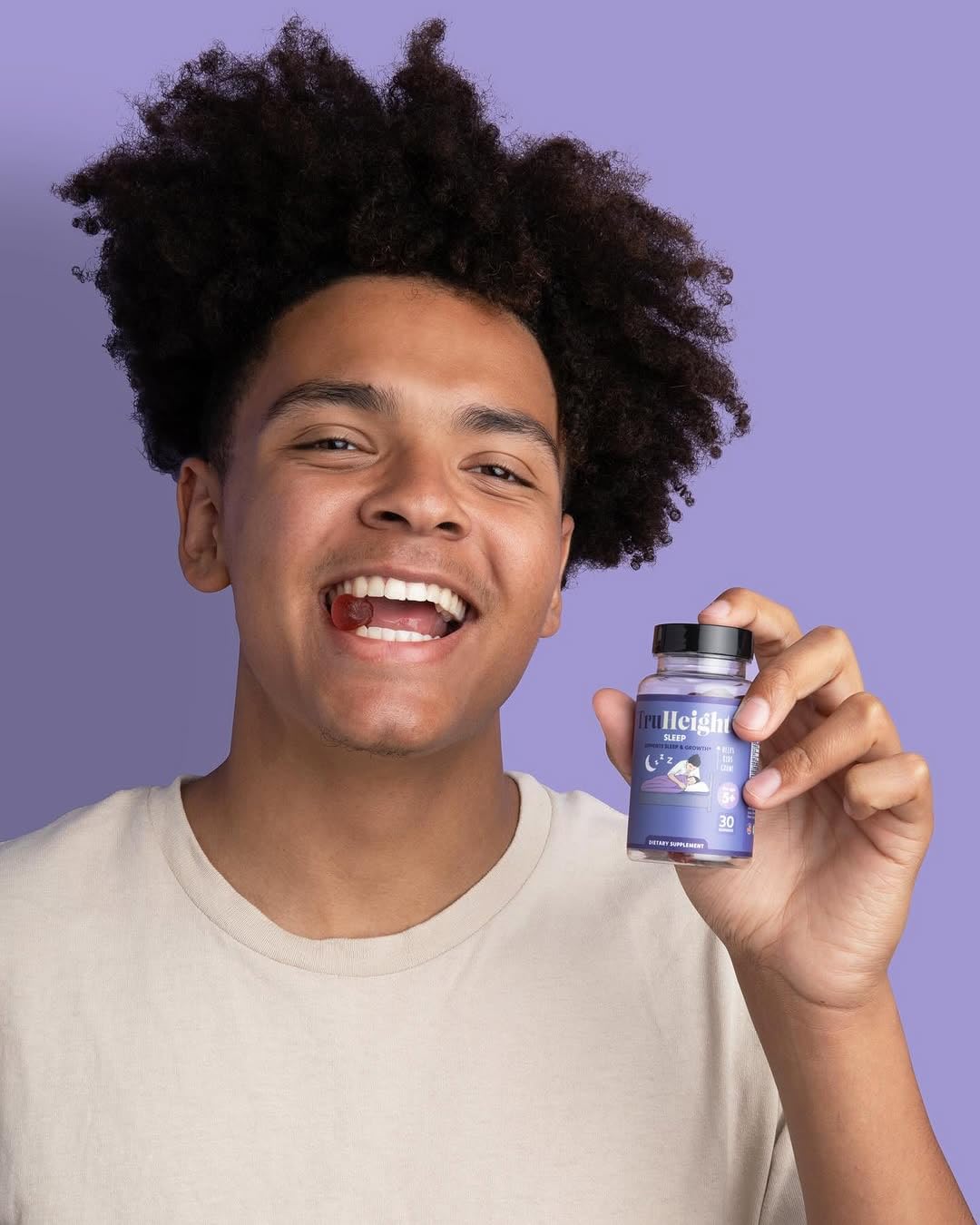 TruHeight Sleep Gummies for Kids & Teens – Natural Melatonin, Ashwagandha & L-Theanine