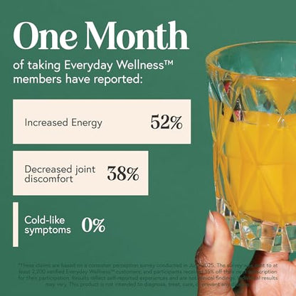 TRULEAN Everyday Wellness Shot Powder – Turmeric, Ginger & Vitamin C Immunity Support, 30 Citrus Packets